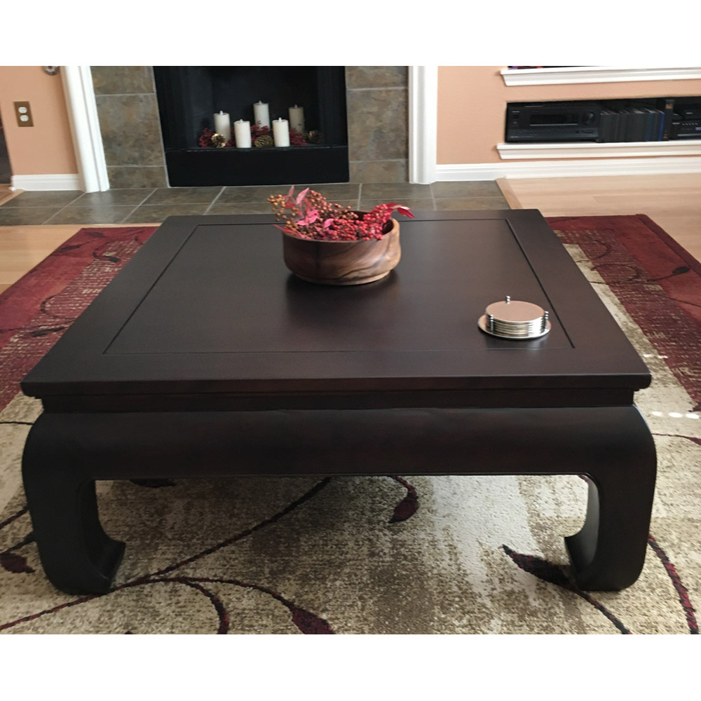 Asian black ming elmwood living room tables