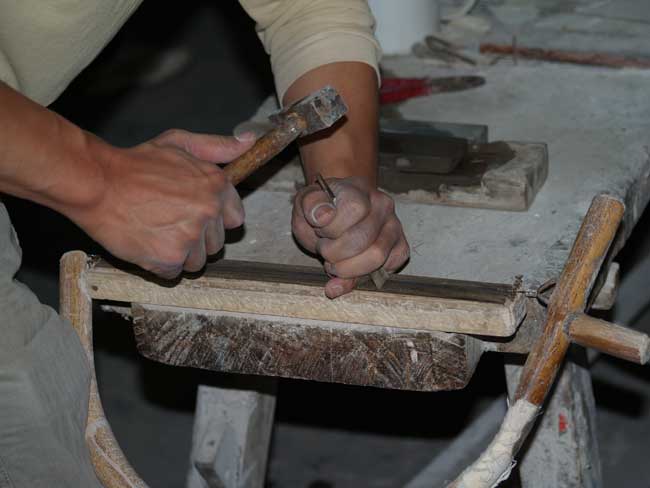 preparing mother of pearl inlays