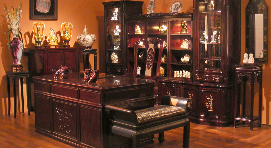 Office with Rosewood Furniture Office with Rosewood Furniture
