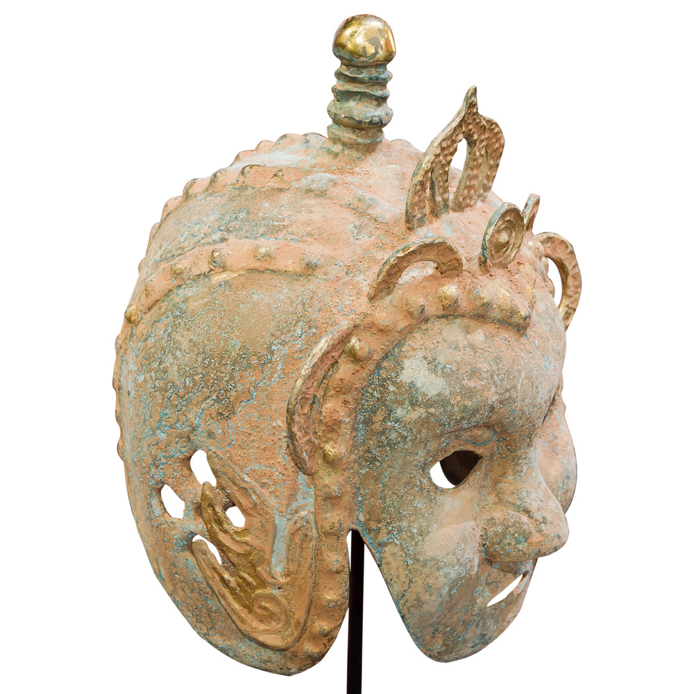 Bronze Warrior Helmet with Mask