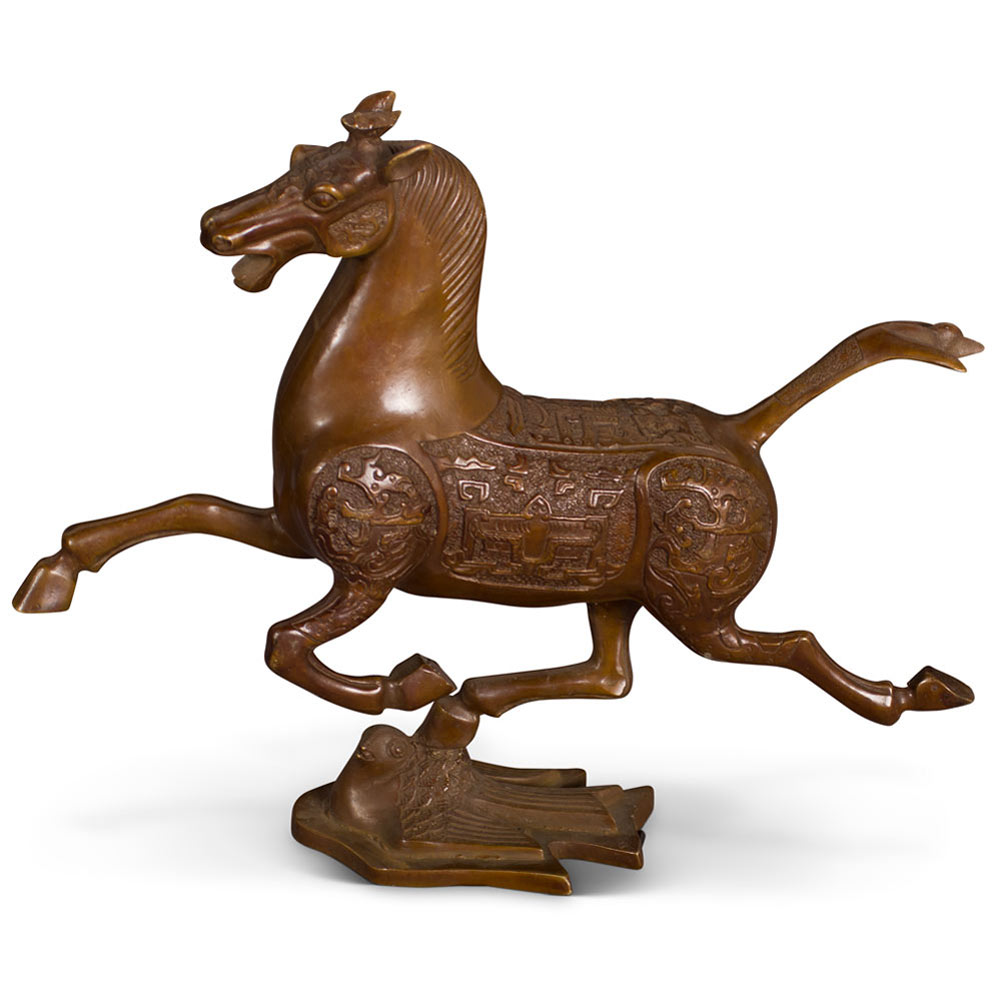 The Galloping Horse Treading on a Flying Swallow