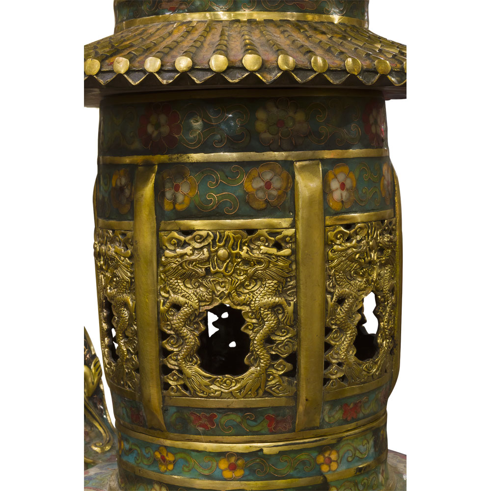 Vintage Chinese Cloisonne Incense Burner