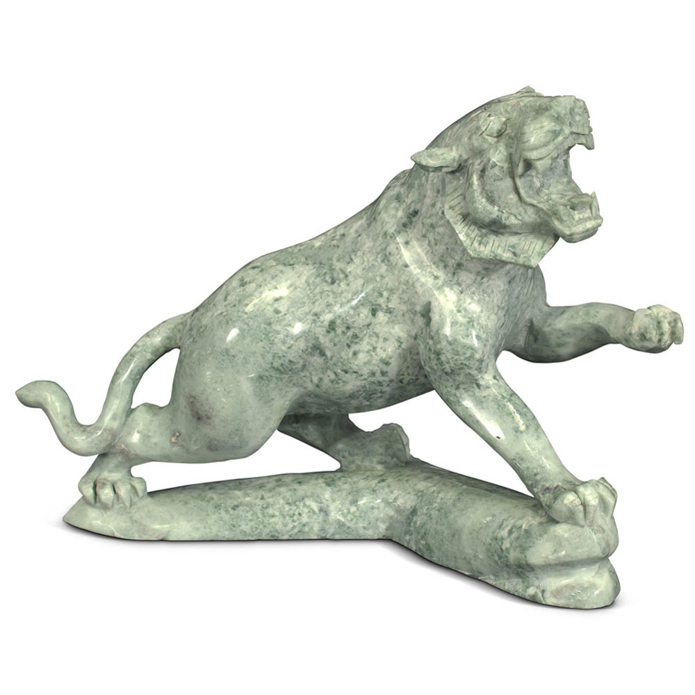 Oriental Jade Tiger Sculpture