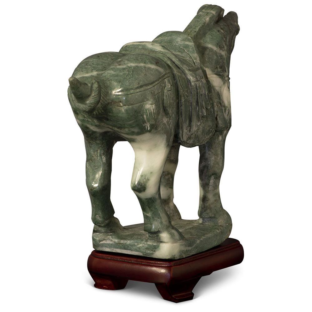 Tang Dynasty Chinese Jade Horse Sculpture