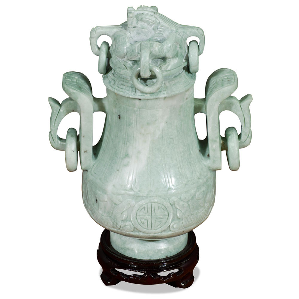 Oriental Jade Imperial Vase