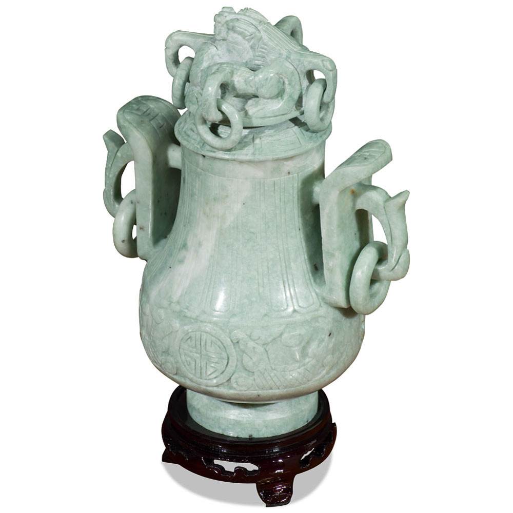 Oriental Jade Imperial Vase