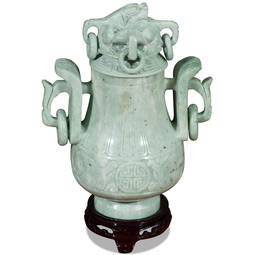 Oriental Jade Imperial Vase