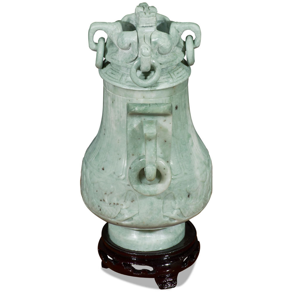 Oriental Jade Imperial Vase