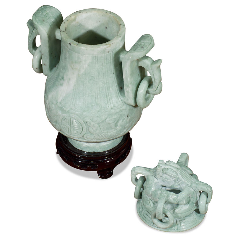 Oriental Jade Imperial Vase