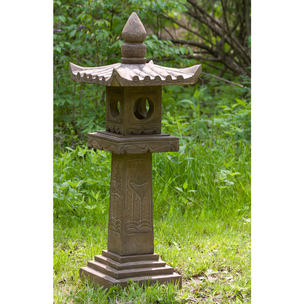 Tall Chinese Stone Pagoda Lantern