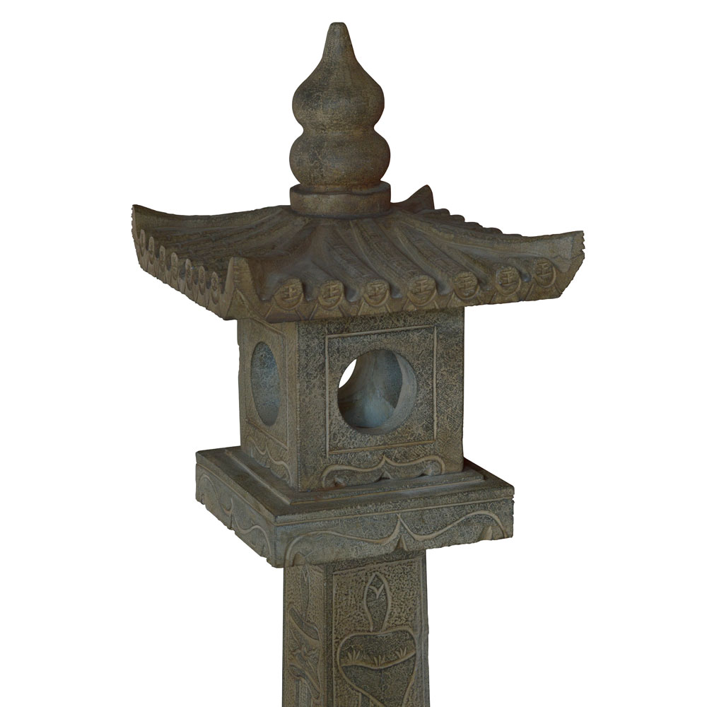 Tall Chinese Stone Pagoda Lantern