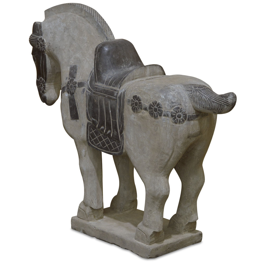 Imperial Palace Stone Horse Asian Sculpture