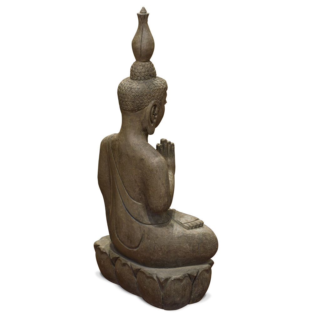 Stone Divine Offering Thai Buddha Statue