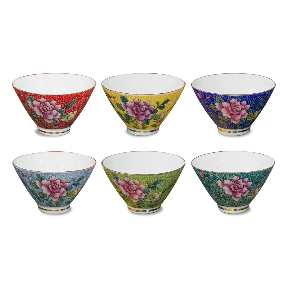 Porcelain Cone Shape Tea Cup Set