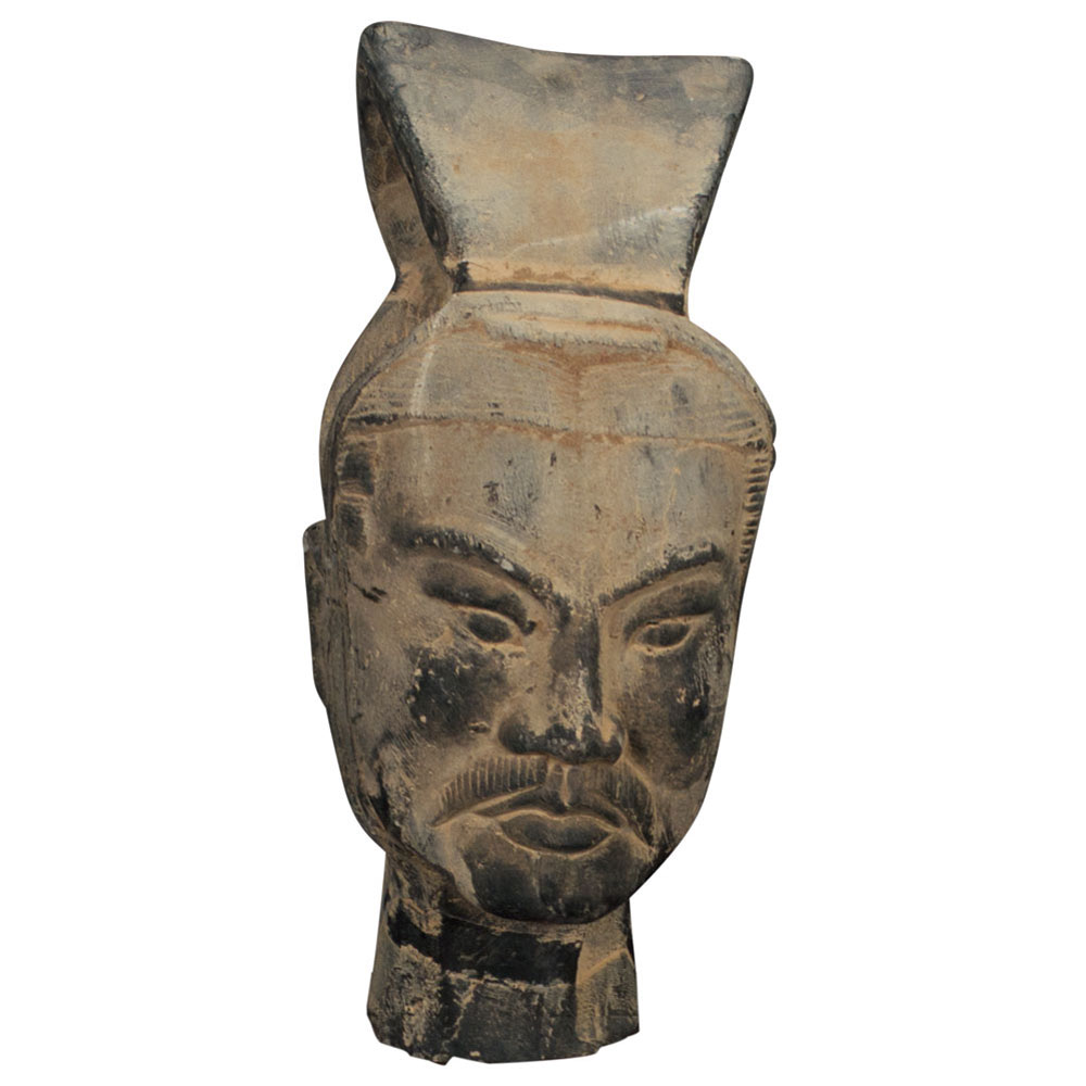 Small Chinese Terracotta Infantry Warrior Head
