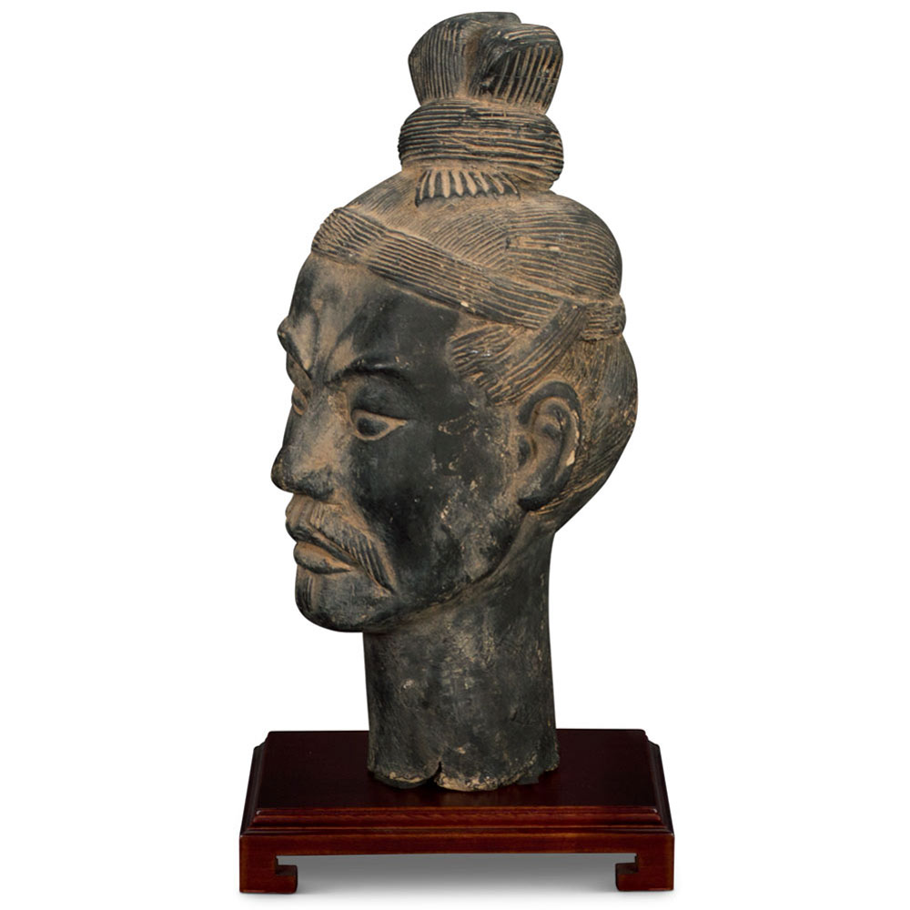 Small Chinese Terracotta Chariot Warrior Head