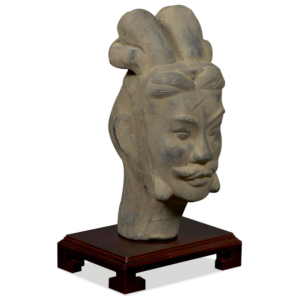 Small Chinese Terracotta General Head