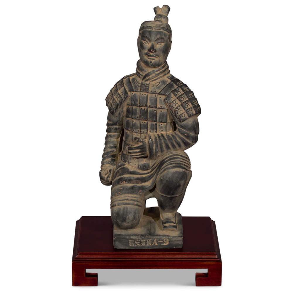 12 Inch Chinese Terracotta Kneeling Archer Warrior