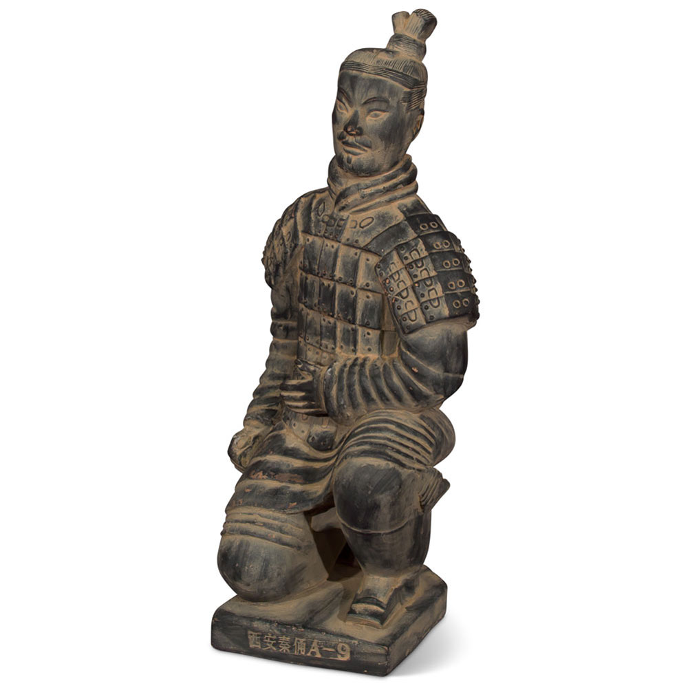 12 Inch Chinese Terracotta Kneeling Archer Warrior