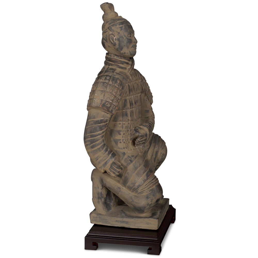 18 Inch Chinese Terracotta Kneeling Archer Warrior