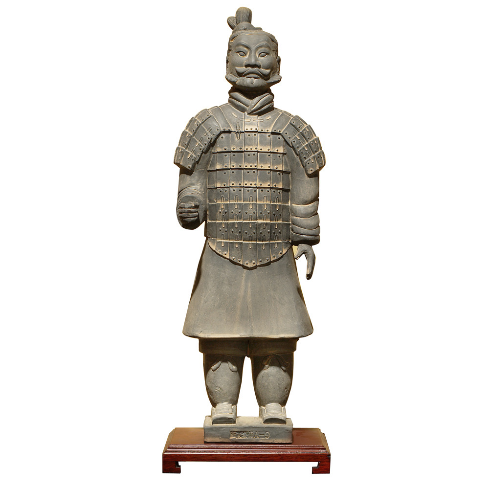 24 Inch Chinese Terracotta Standing Infantry Warrior