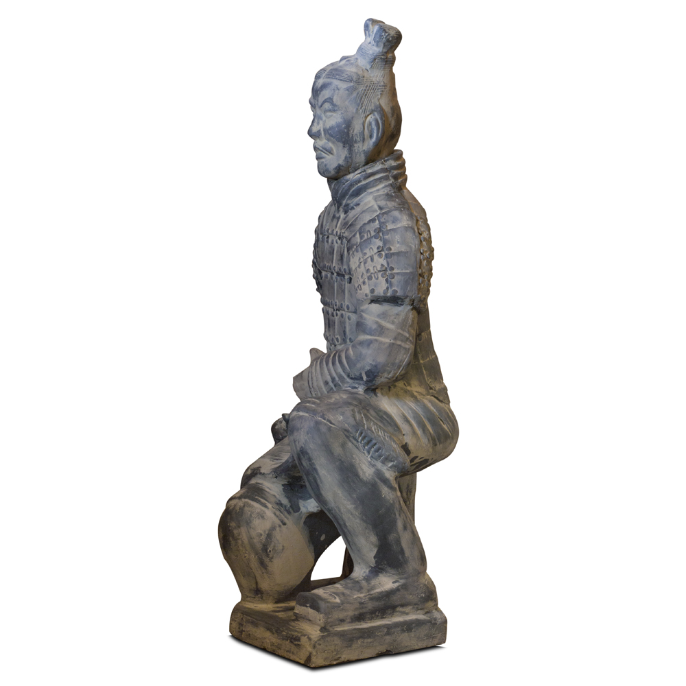 36 Inch Chinese Terracotta Kneeling Archer Warrior