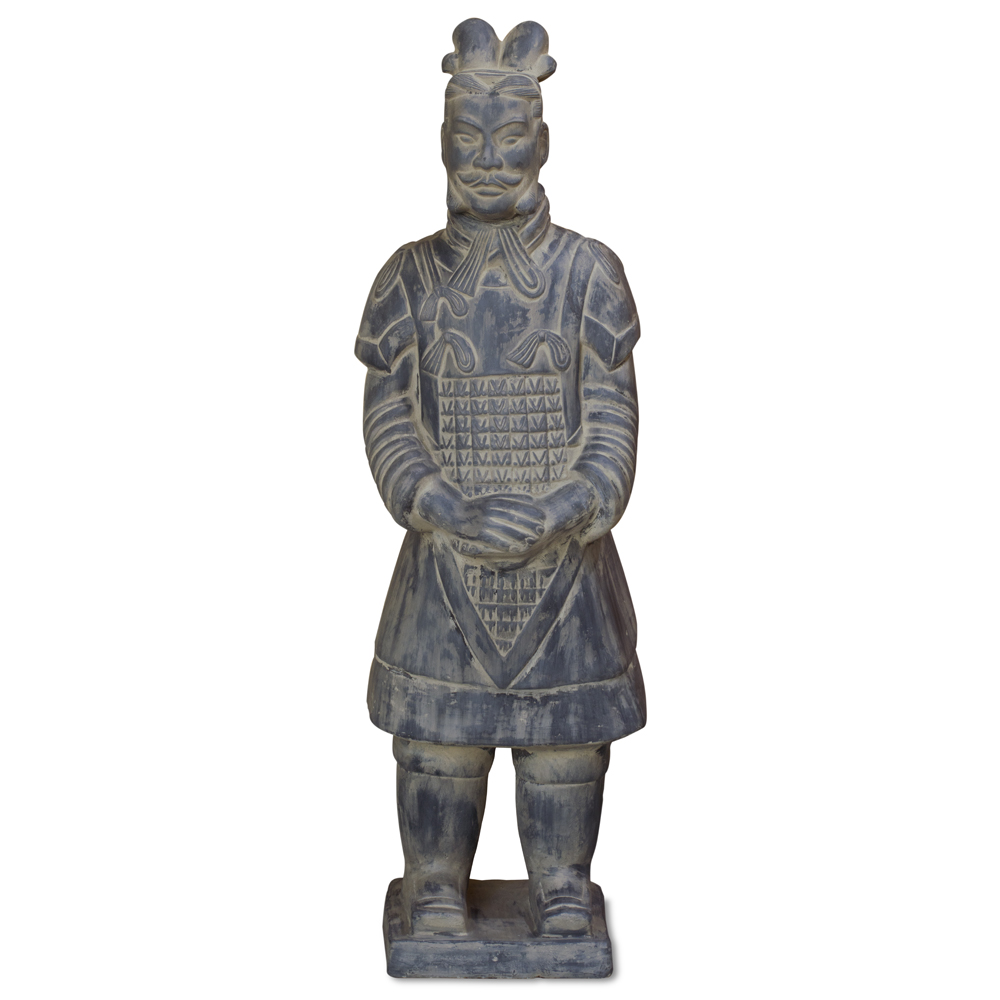 47 Inch Chinese Terracotta Standing Army General Warrior