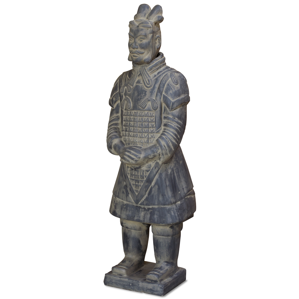 47 Inch Chinese Terracotta Standing Army General Warrior