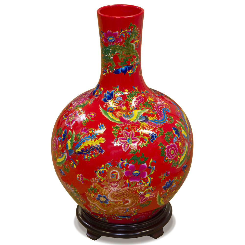 Asian temple vase