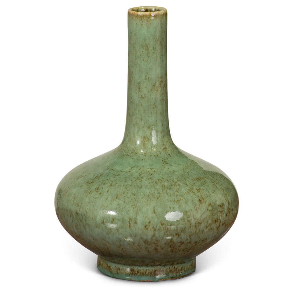 Celadon Green Chinese Porcelain Vase