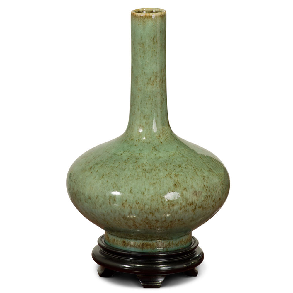 Celadon Green Chinese Porcelain Vase