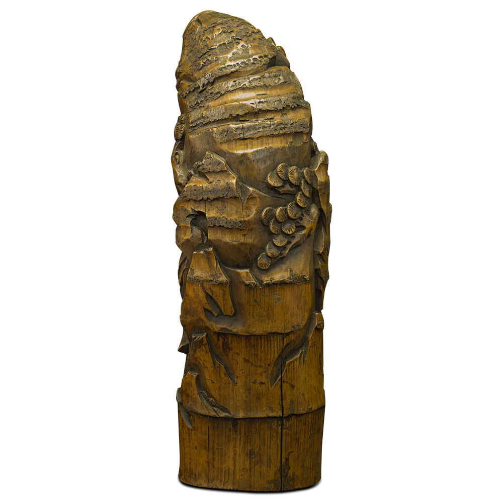 Journey to the West Bamboo Root Carving Asian Sculpture