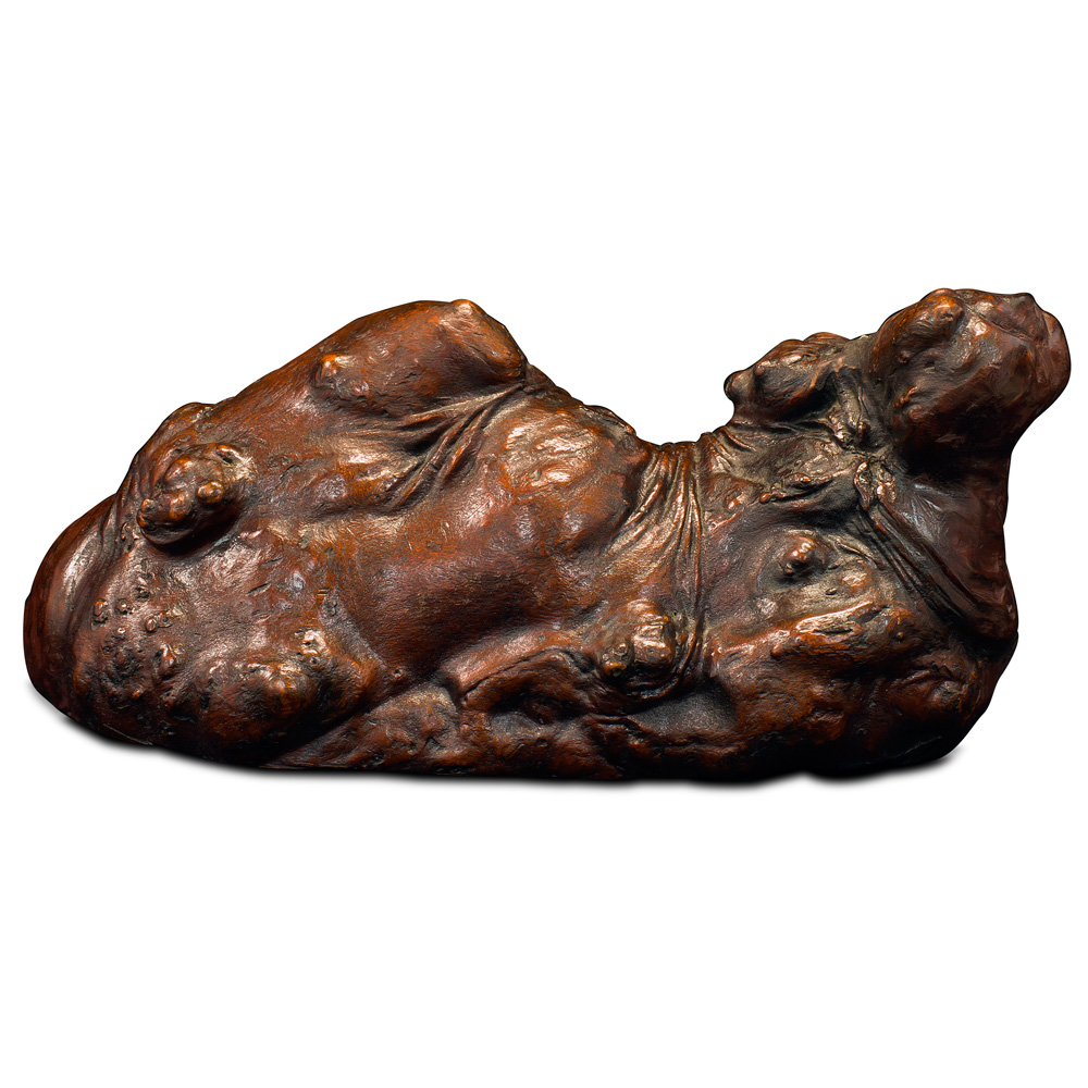 Rosewood Root Asian Camel Carving
