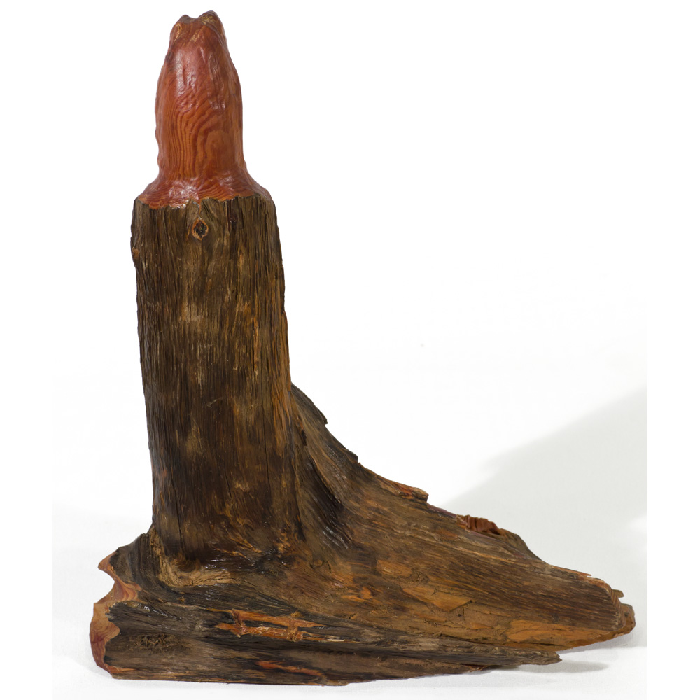 Hand Carved Cedar Wood Statue Guanyin
