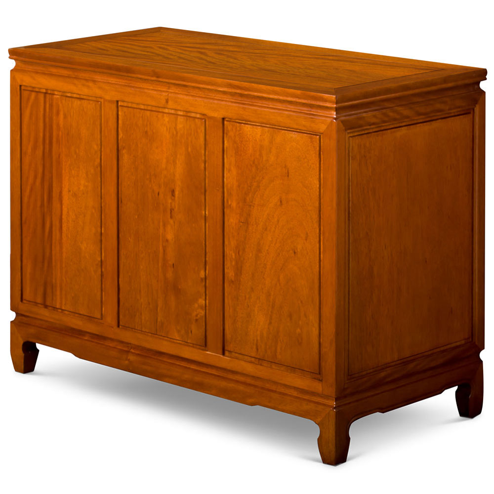Natural Finish Rosewood Longevity Chest of Three Drawers