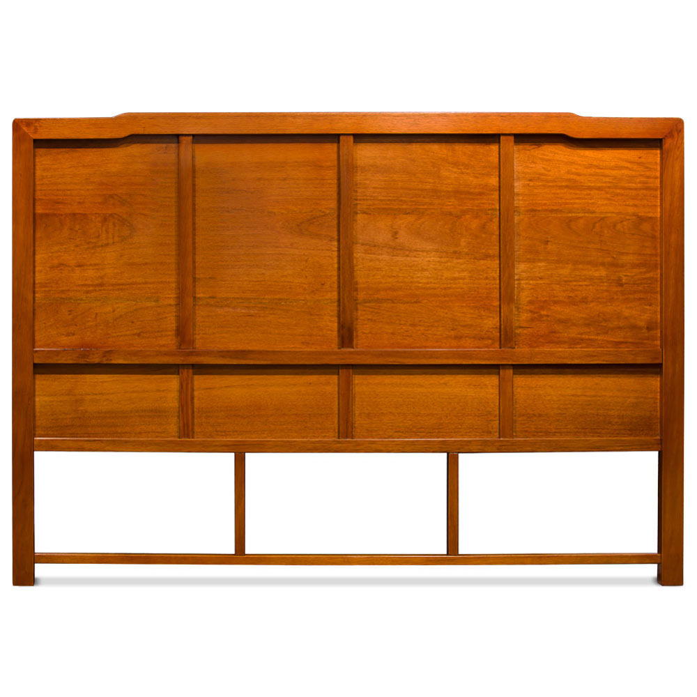 Natural Finish Rosewood Longevity King Size Chinese Headboard