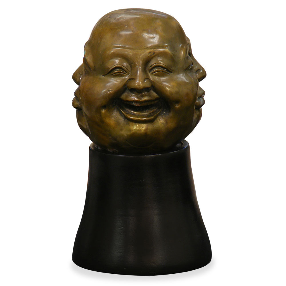 4 Emotions Brass Buddha Asian Figurine