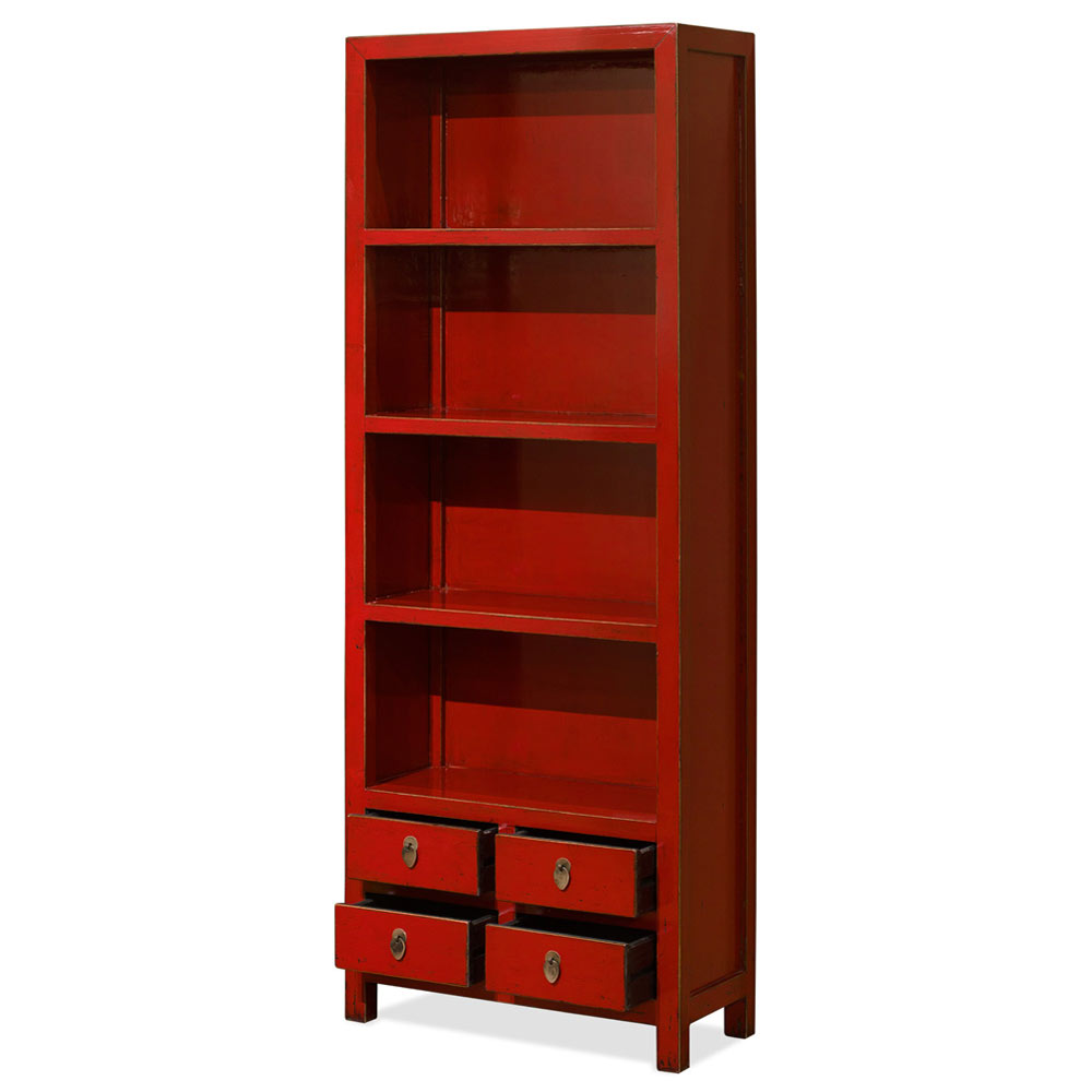 Elmwood Zen Style Asian Bookcase