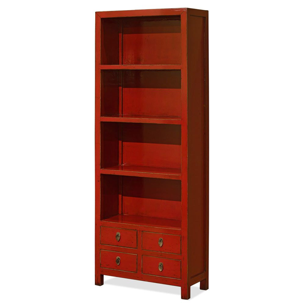 Elmwood Zen Style Asian Bookcase