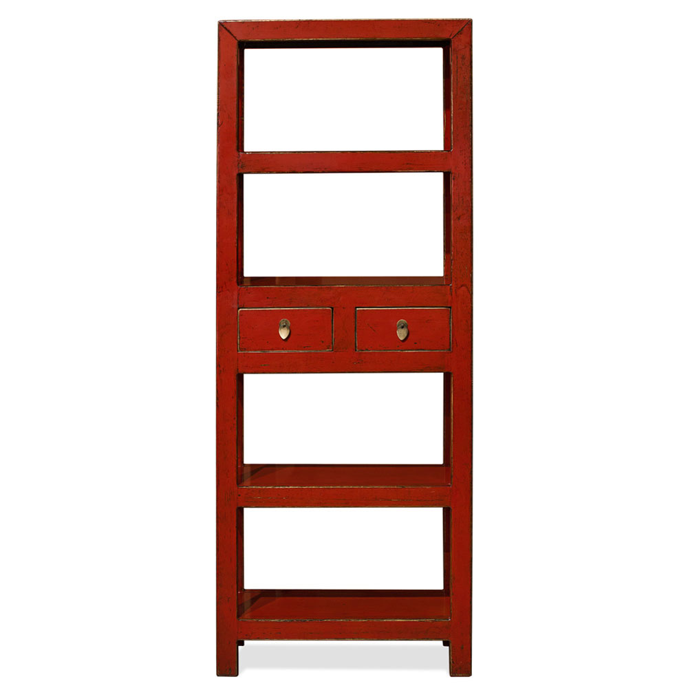 Elmwood Zen Style Asian Bookcase