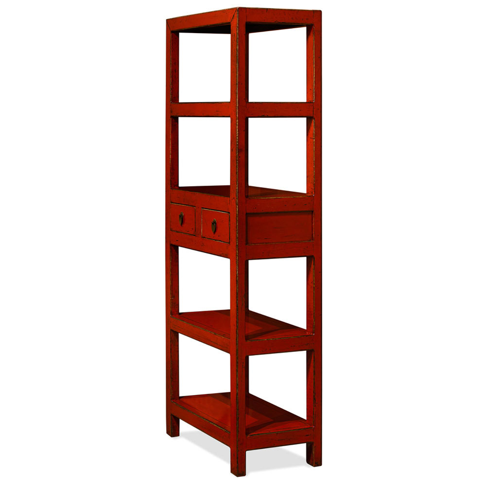 Elmwood Zen Style Asian Bookcase