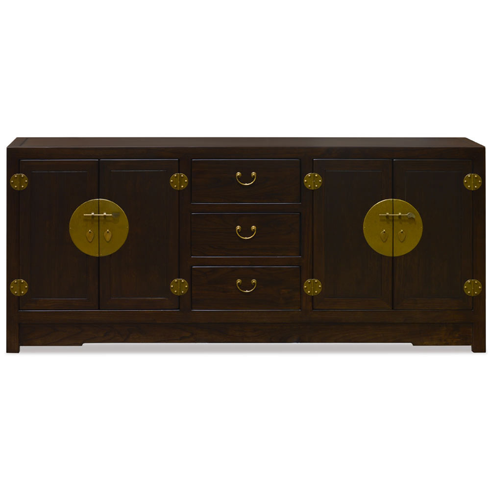 Dark Espresso Elmwood Chinese Grand Ming Sideboard - with FREE Inside Delivery