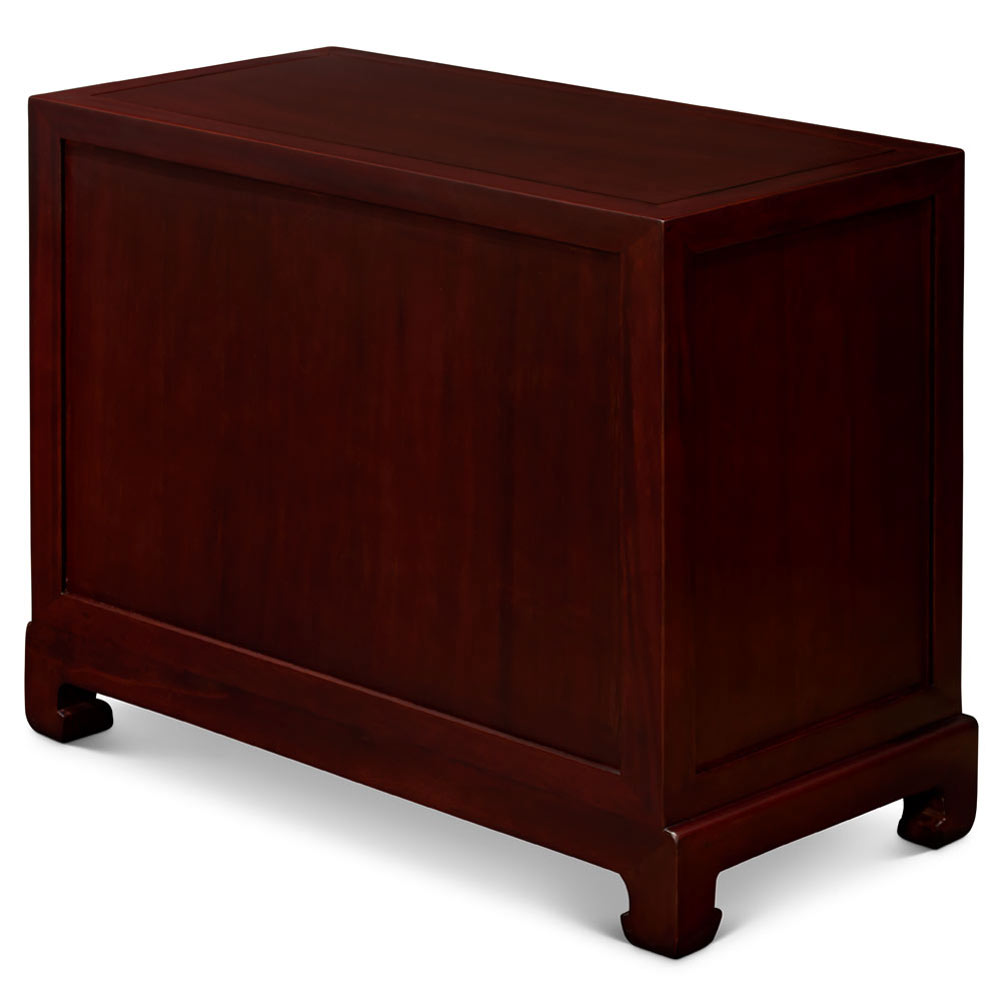 Cherry Finish Elmwood Chinese Petite Ming Media Cabinet