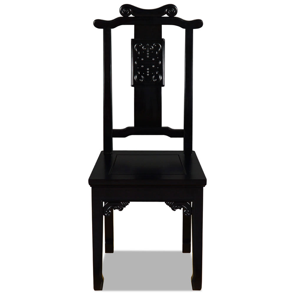 Black Elmwood Chinese Ming Longevity Chair