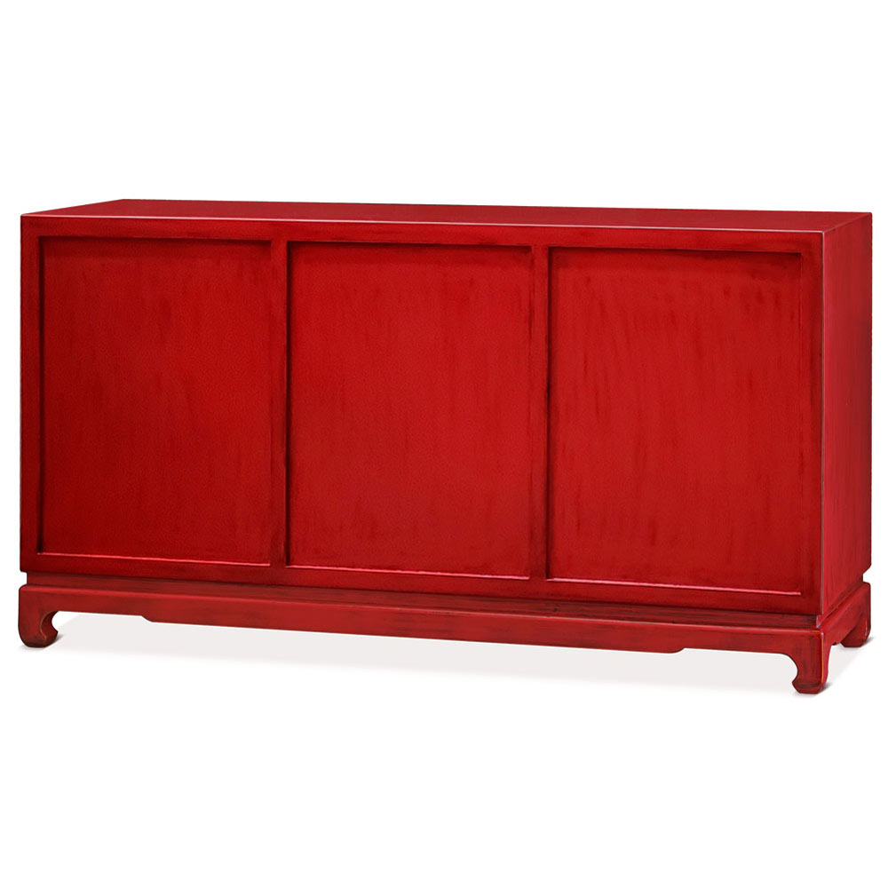 Red Elmwood Chinese Ming Chest of 9 Drawers