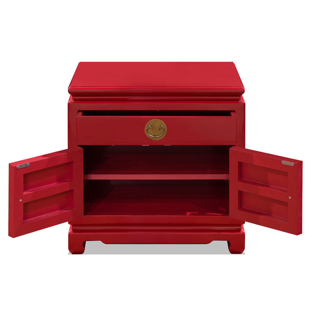 Red Elmwood Chinese Ming Cabinet