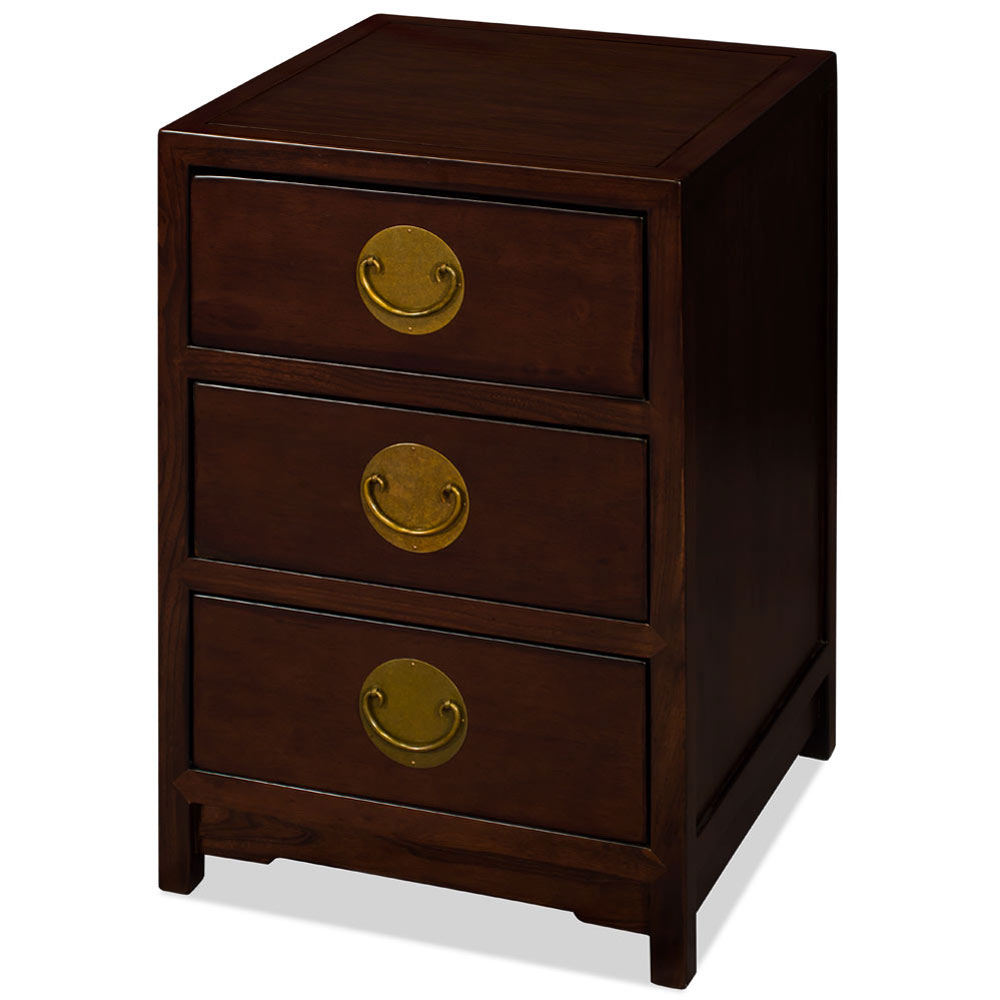 Dark Expresso Petite Elmwood Chinese Chest of Drawers