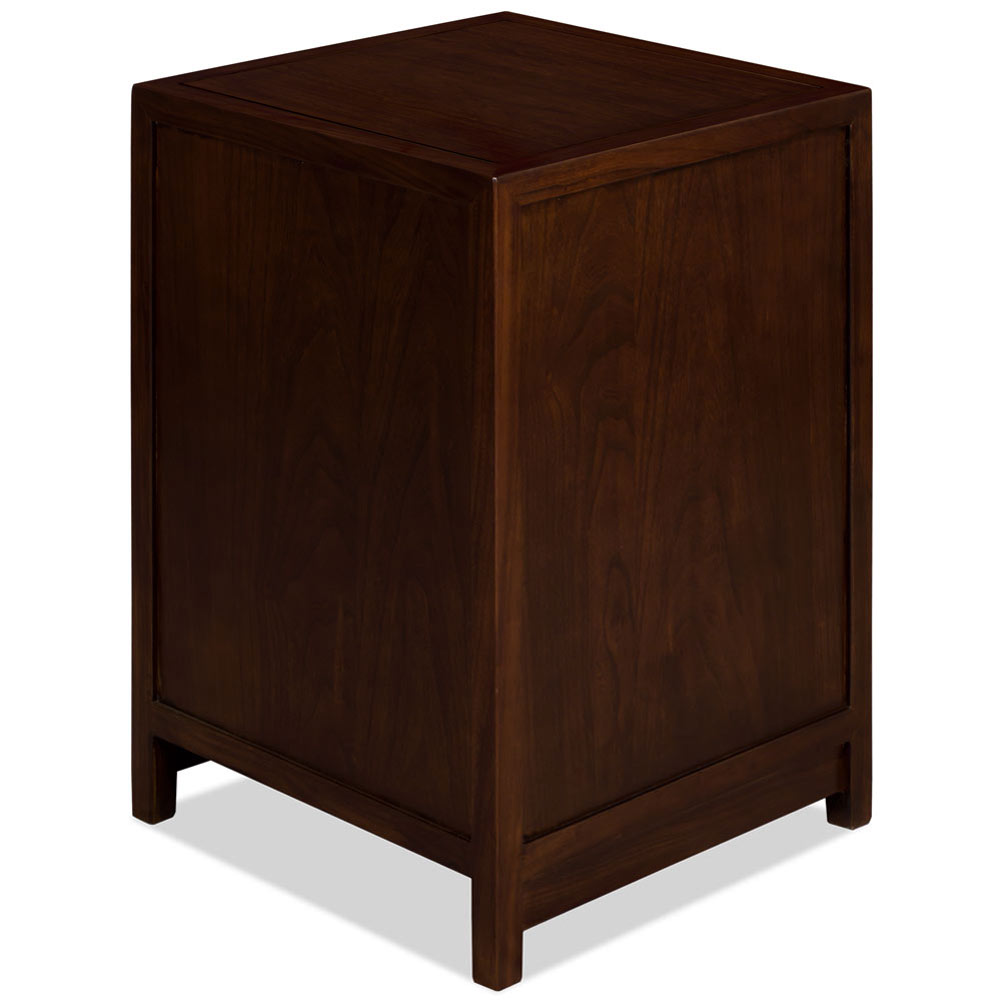 Dark Expresso Petite Elmwood Chinese Chest of Drawers