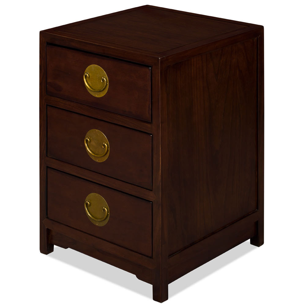 Dark Expresso Petite Elmwood Chinese Chest of Drawers