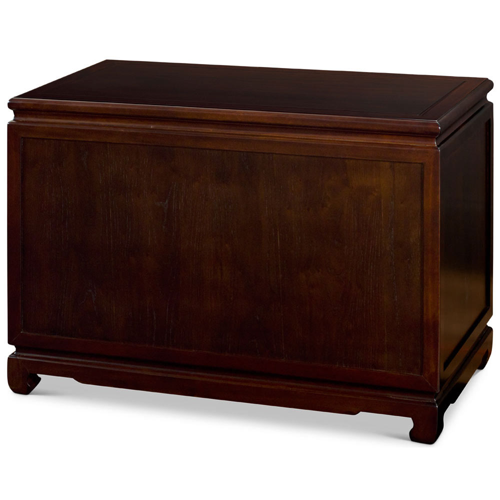 Dark Espresso Elmwood Asian Ming Cabinet